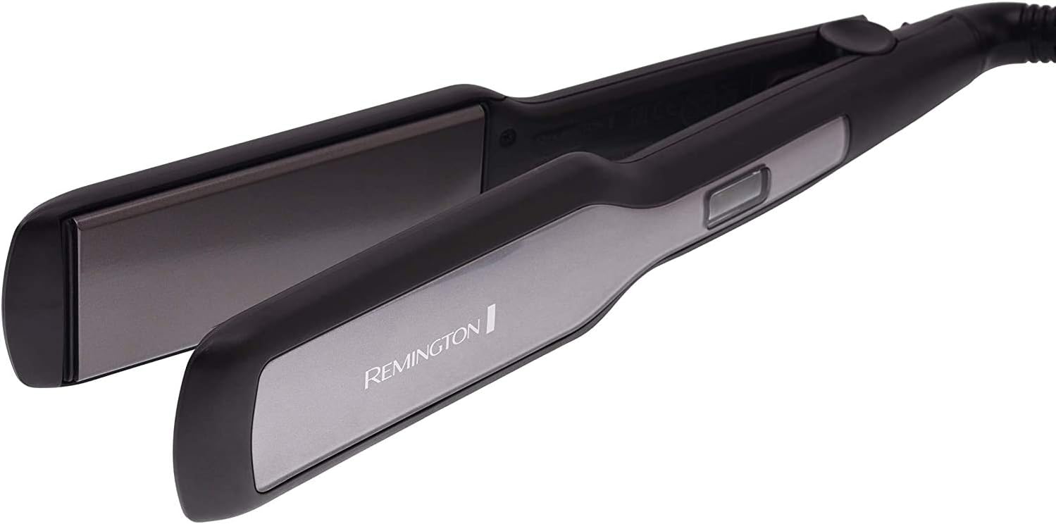 Remington - Lisseur Pro-Ceramic Extra - plaques 45mm - cheveux épais, écran LCD, 150-230°C, S5525