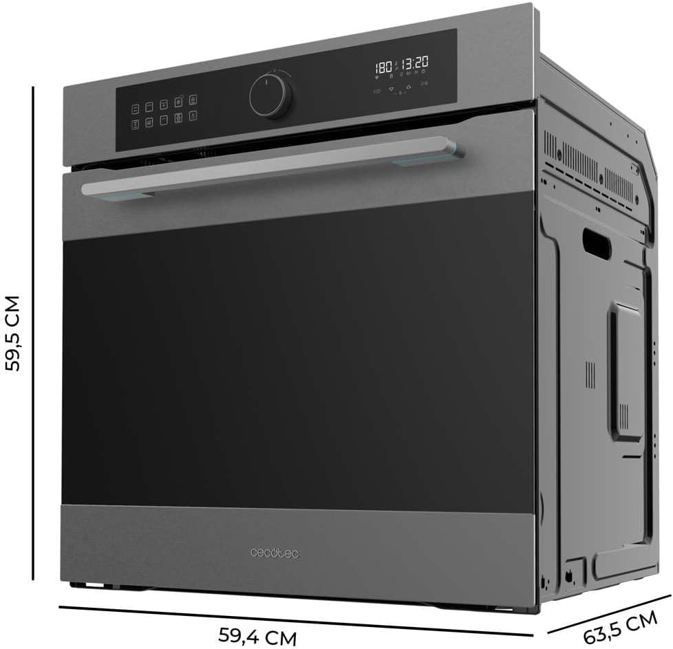 Cecotec - Bolero Hexa série 60 cm - four multifonction 81L Airfryer, 11 fonctions, 3400W, AF316000