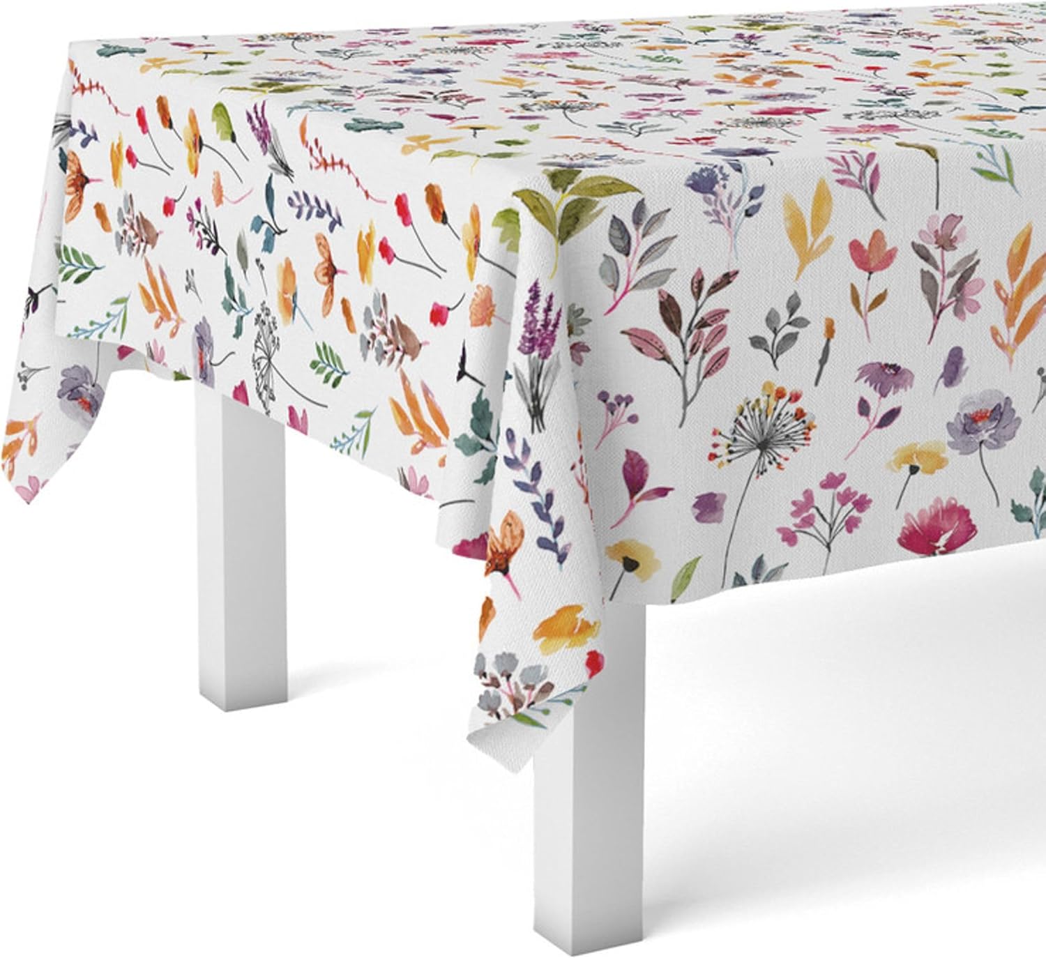 Nappe en toile cirée - rectangulaire 180x140 cm - imperméable, anti-taches, facile à entretenir