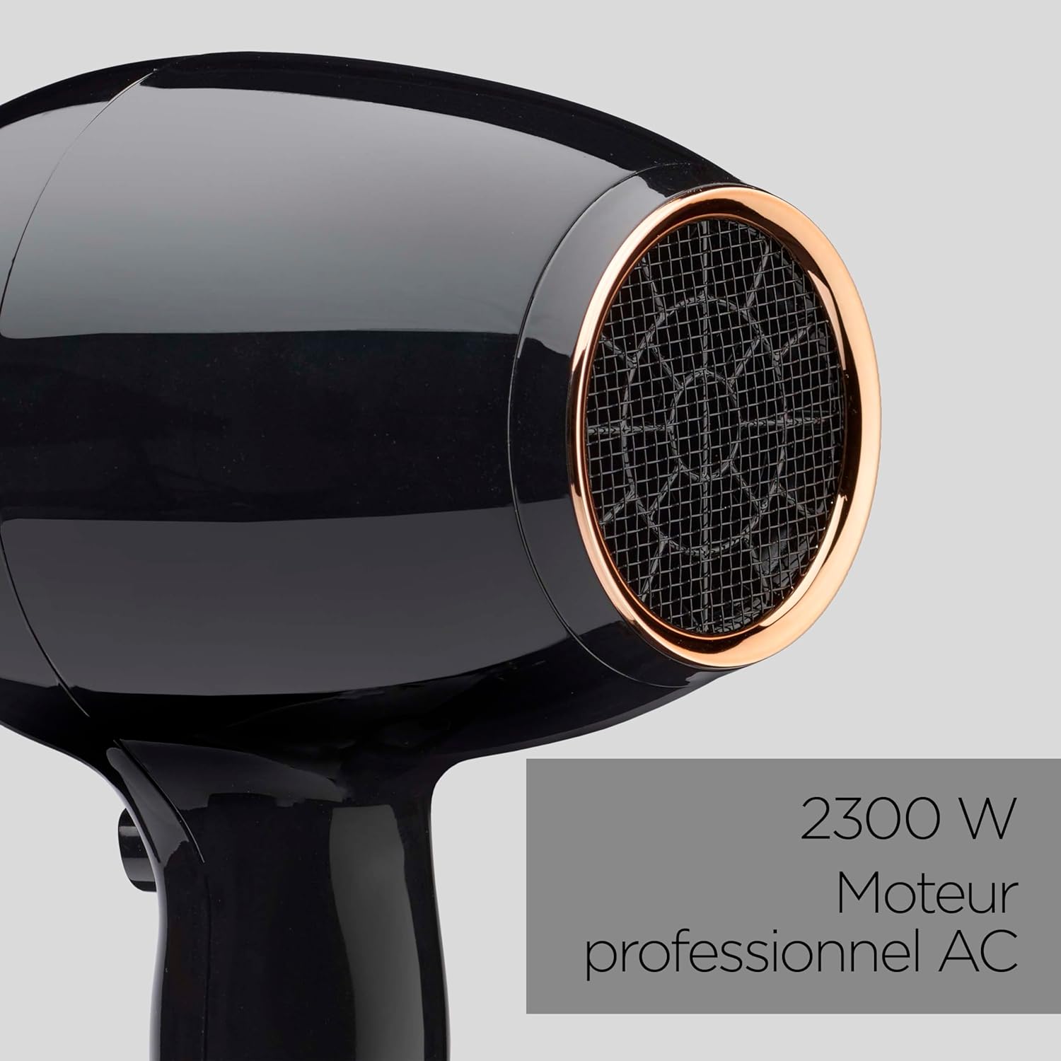 BaByliss - Pro Power - puissant 2300W, moteur AC, ionique, 3 temp./2 vitesses, noir - D5245E