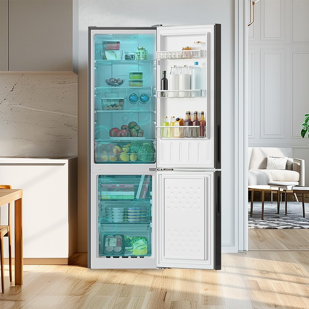 Cecotec - Bolero CoolMarket Combi 250 - 250L - No Frost, Inverter, porte réversible, alarme de porte