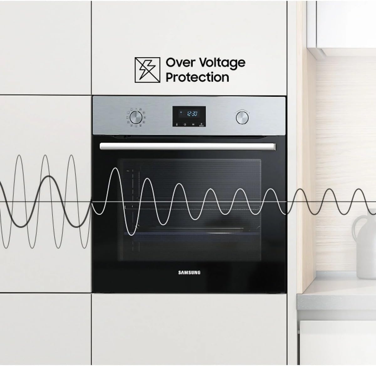 Samsung - four encastrable série NV68A - 60 cm - pyrolyse, multifonction - NV68A1140BS