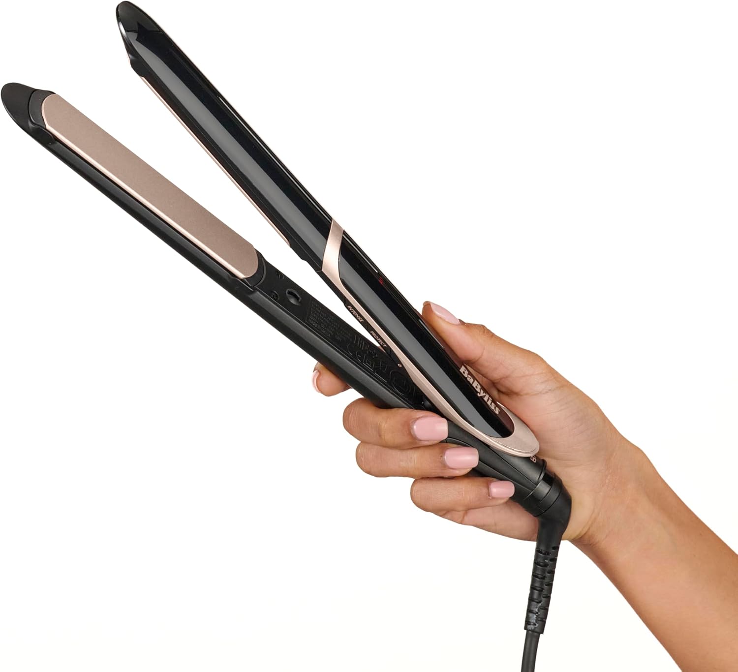 BaByliss – Lisseur Super Smooth – plaques céramique, ionique, chauffe rapide, temp. 140-235°C, ST393E