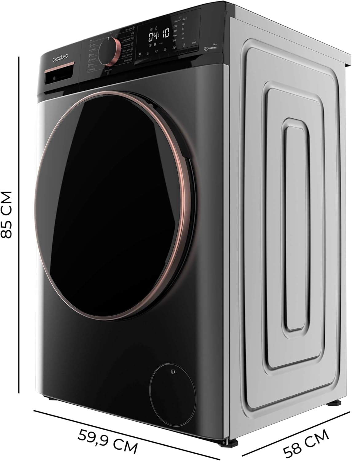 Cecotec - 9kg - 1400rpm, vapeur,