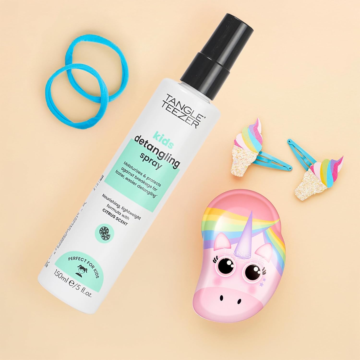Tangle Teezer - Spray Démêlant Enfant - lot de 2 - parfum agrumes, végan, anti-nœuds, sans cruauté