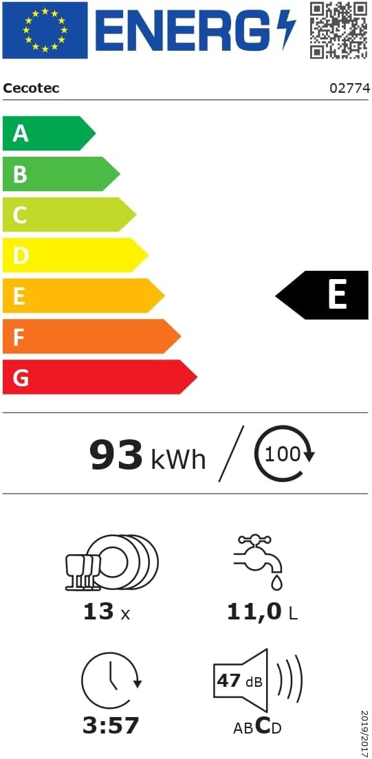 Cecotec -  - 60cm - 13 couverts, départ différé