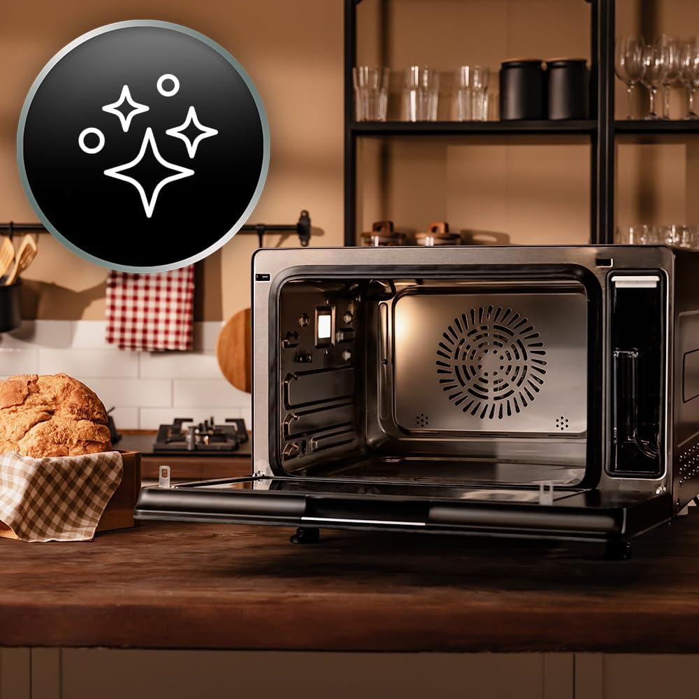 Cecotec - Bake&Steam 4000 Combi Gyro Advance - 40L - four vapeur, air fryer, convection, auto-nettoyage