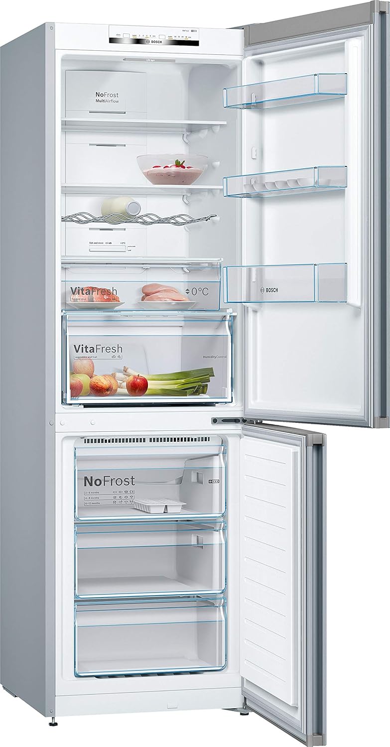 Bosch - KGN36VLED Série 4 - 186x60 cm - 326L - inox, KGN36VLED