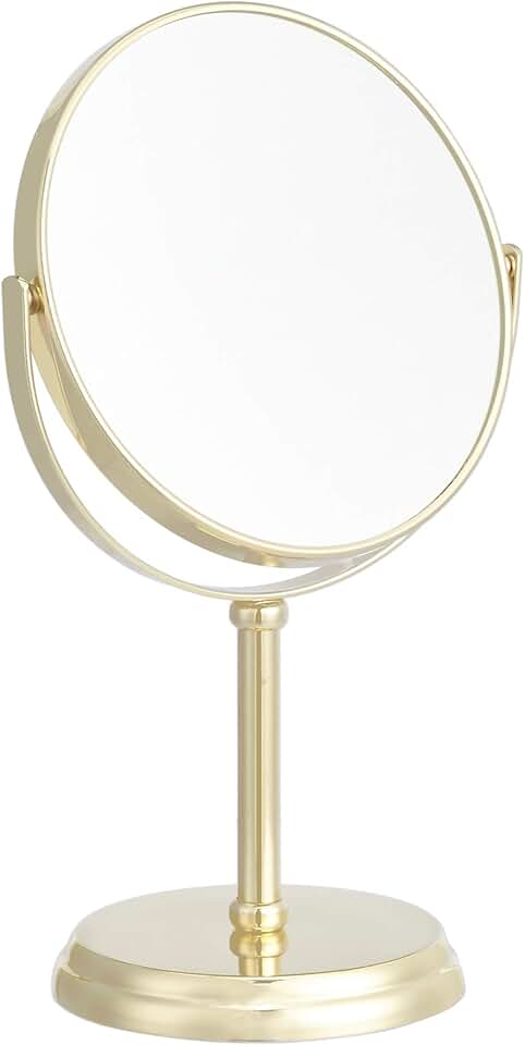 melyano Basics – Miroir sur pied rond, 18.3x12.5x30 cm, grossissant x5