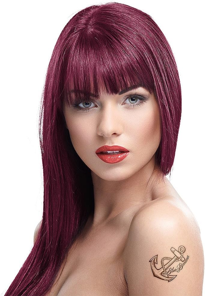 Crazy Color - Teinture semi-permanente Bordeaux - 100 ml - couleur intense