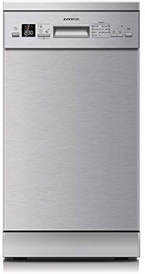 Infiniton - Lave-vaisselle Inox 45cm, 10 couverts, 7 programmes