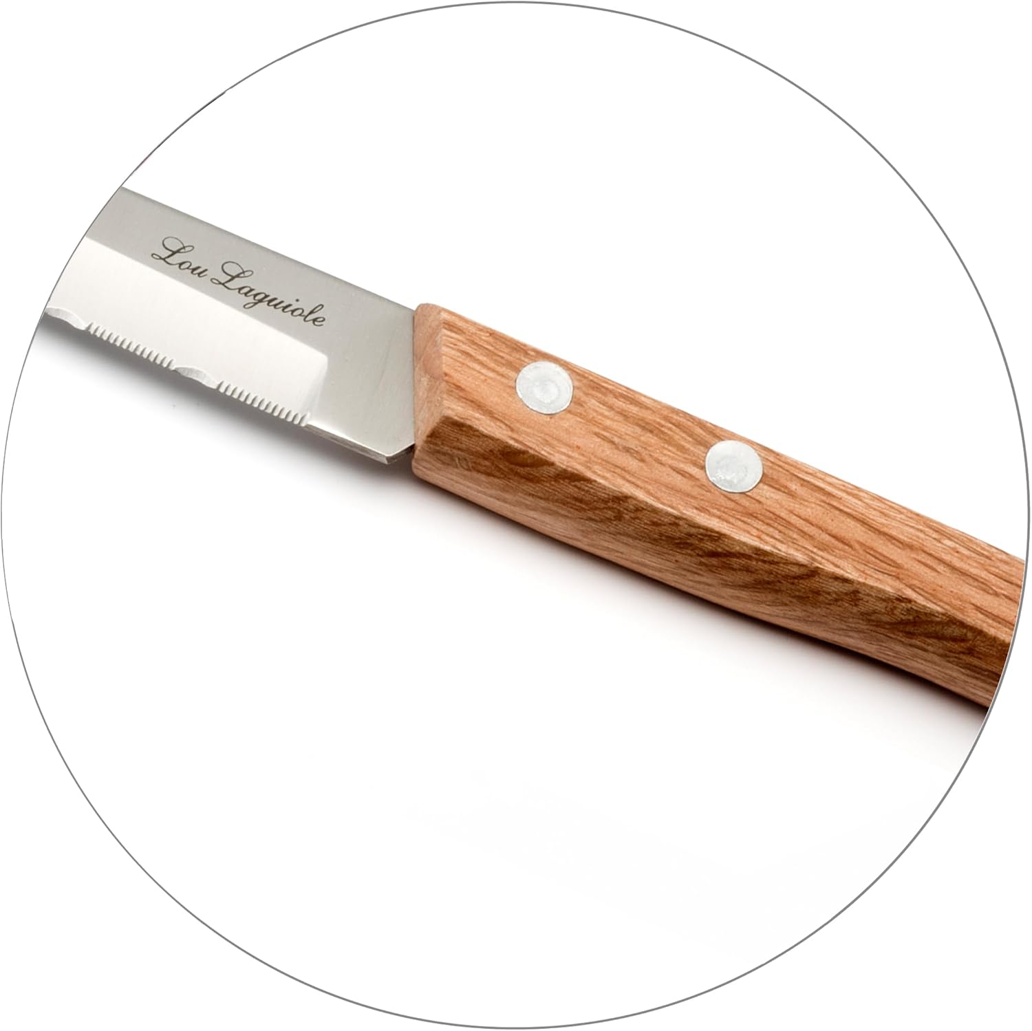 Lou Laguiole - Forest - 4 couteaux d'office - inox 13C, bois clair