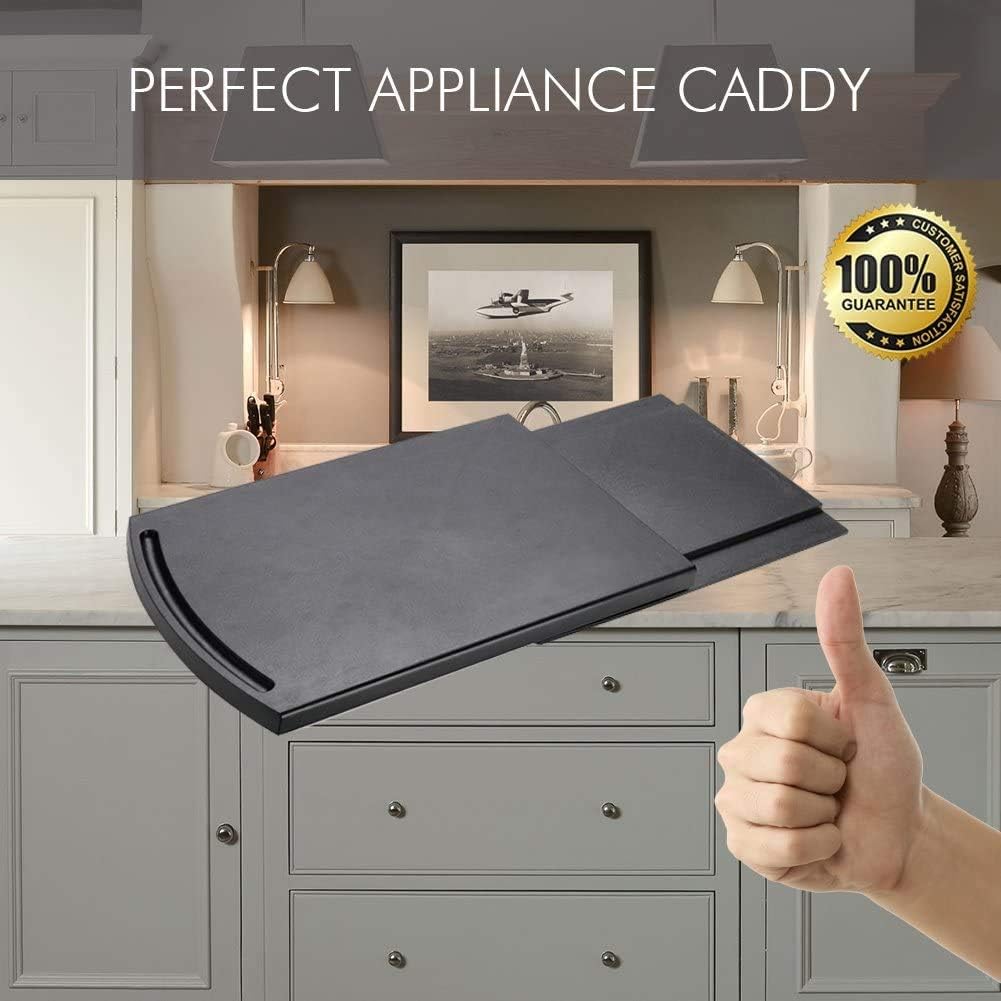 Tapis à glissière de cuisine - plateau coulissant 30 cm, sans BPA, gris