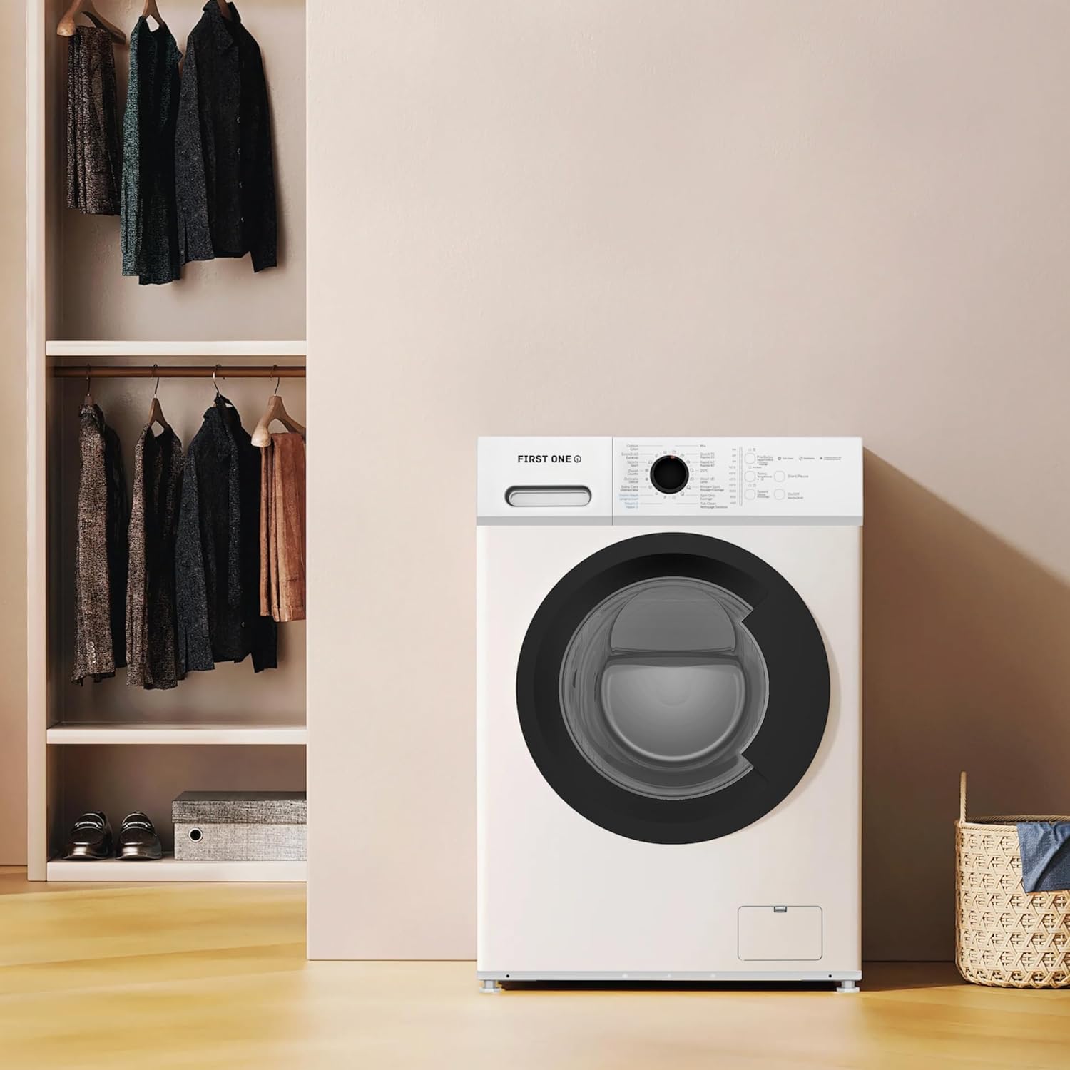 First One - lave-linge frontal 6kg, 1000tr/min, 16 programmes, FLL61000WH