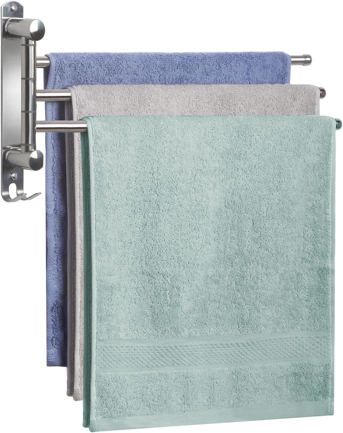 JSVER - porte-serviettes 3 barres rotatives inox 180° - salle de bain