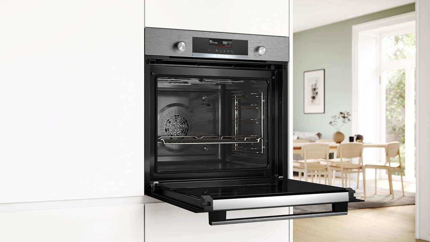 Bosch - Four encastrable Série 6 inox, multifonction, 60 cm - HBG579BS3F
