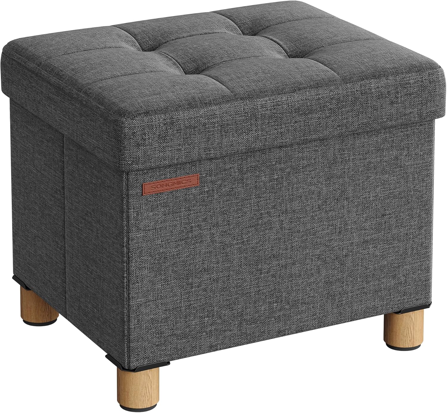 SONGMICS - Tabouret pliable 32x40x33,5 cm, rangement, 300 kg, LSF012G11