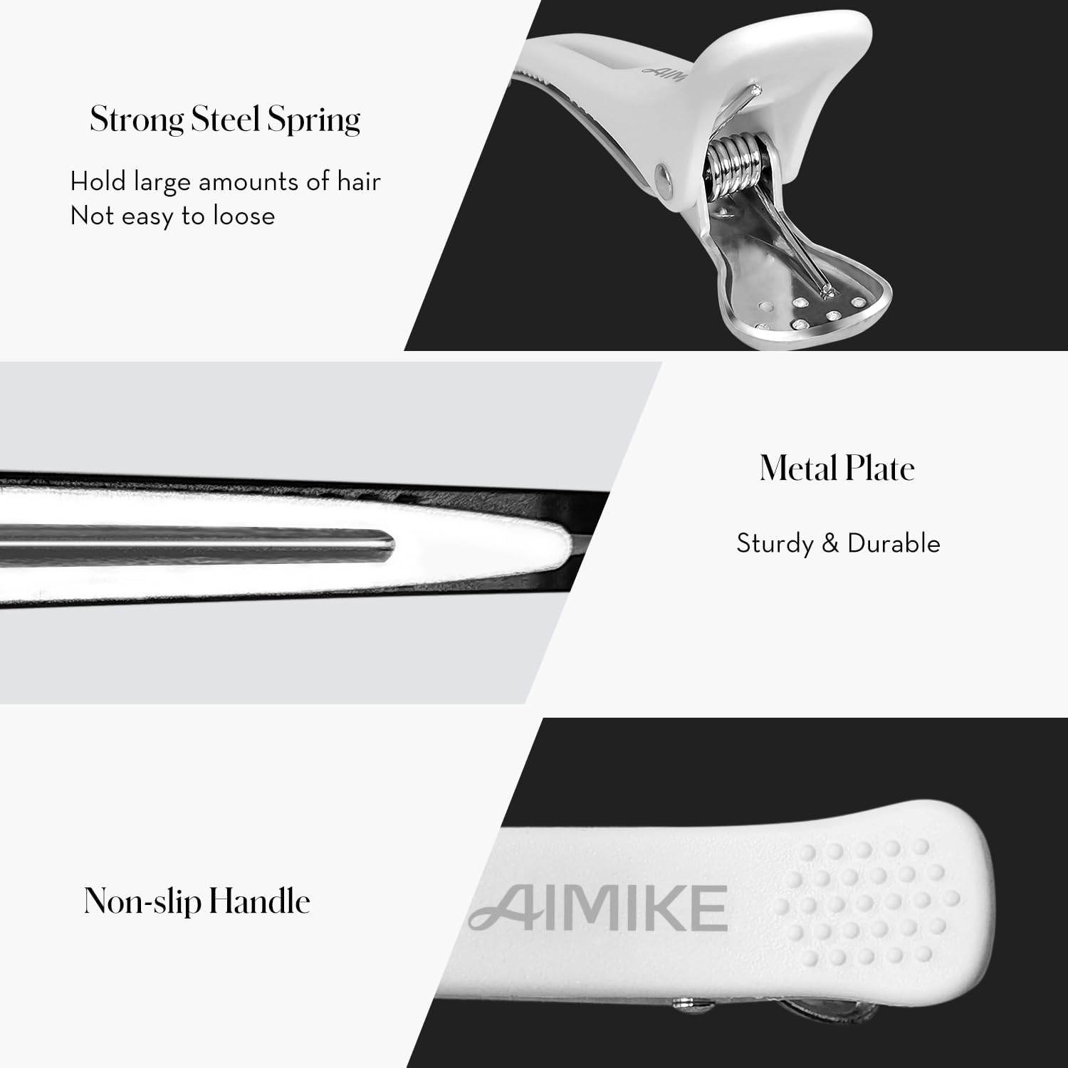 AIMIKE – pinces à cheveux pro antidérapantes 4,3