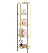 FAVOOSTY Bibliothèque, Étagères 5 Étages, Armoire de Rangement, Armoire de Plancher 35x27x146cm, ...