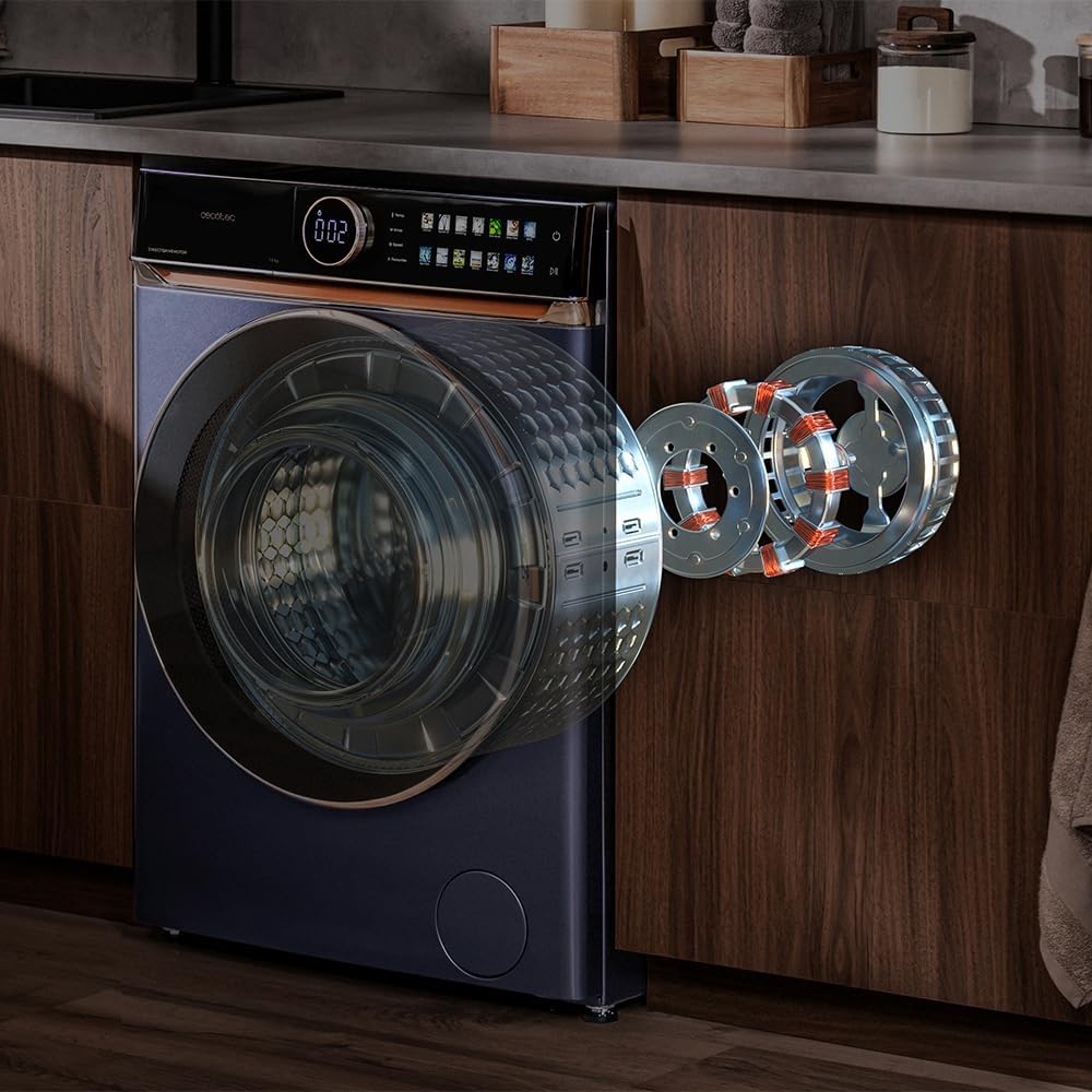 Cecotec - lave-linge série principale - dimensions compactes - grande capacité, programme rapide