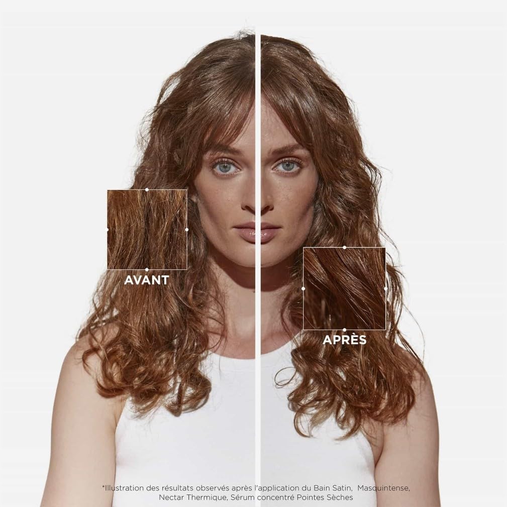 Kérastase - Nutritive Masquintense Riche - 200ml - Nutrition intense cheveux secs, Niacinamide & protéines végétales