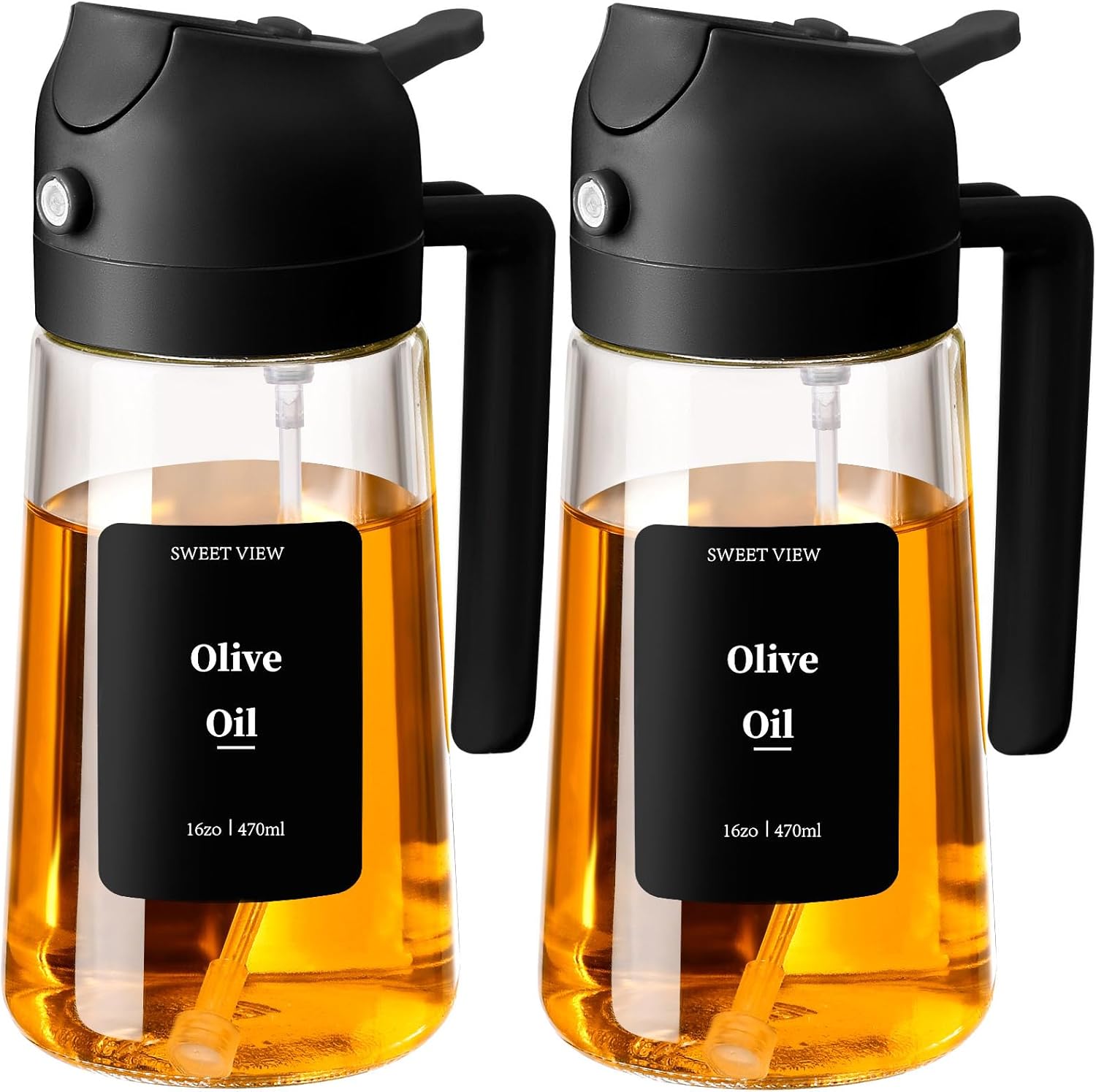 Spray d'huile - 470ml - distributeur polyvalent cuisine, air fryer, BBQ