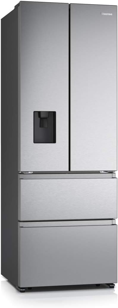 Hisense - réfrigérateur French Door - 200 cm - NoFrost, 336L/149L, distributeur d'eau, 38 dB - RF632N4WIE