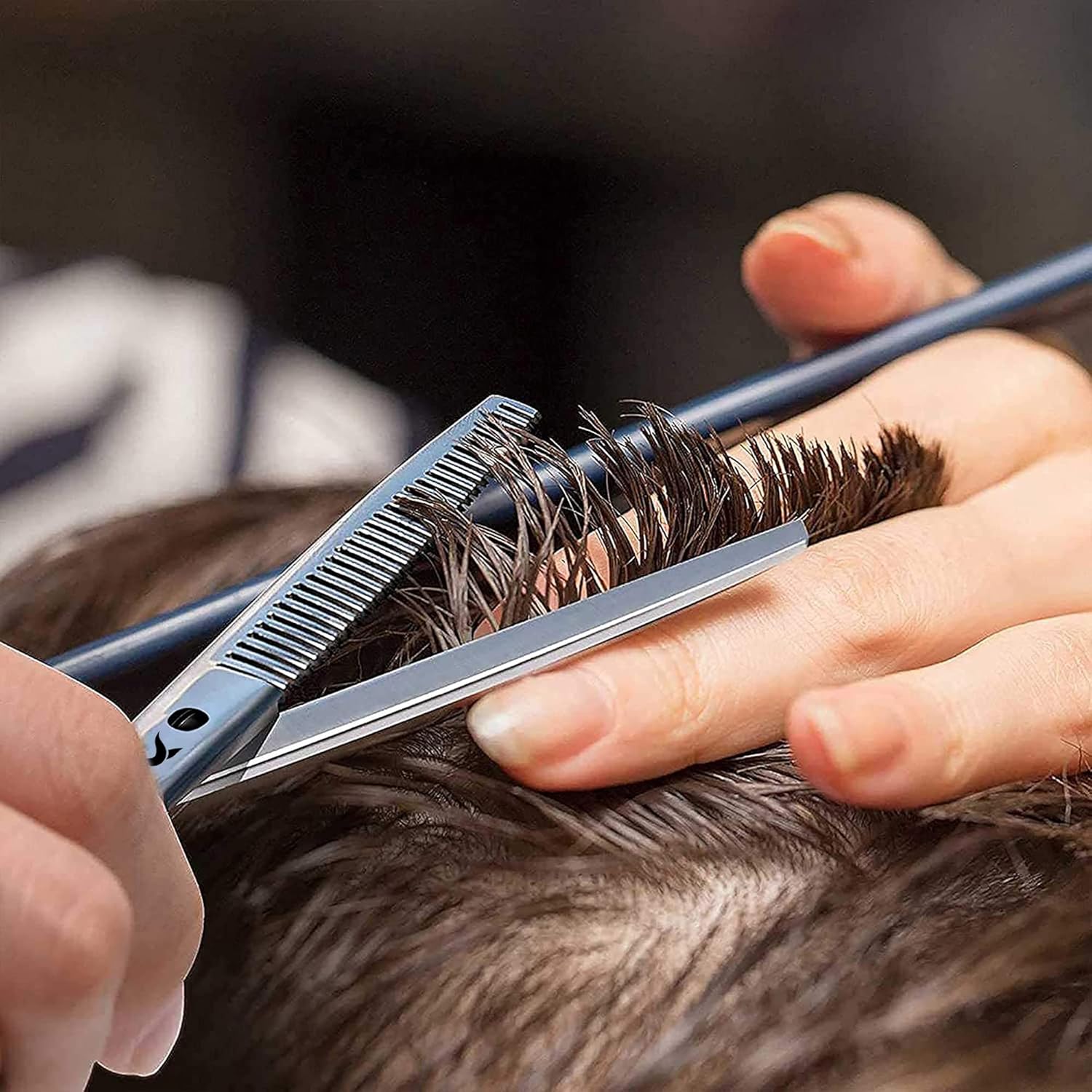 Candure - Ciseaux Désépaississant 6.5'' - Acier inox, pro coiffure