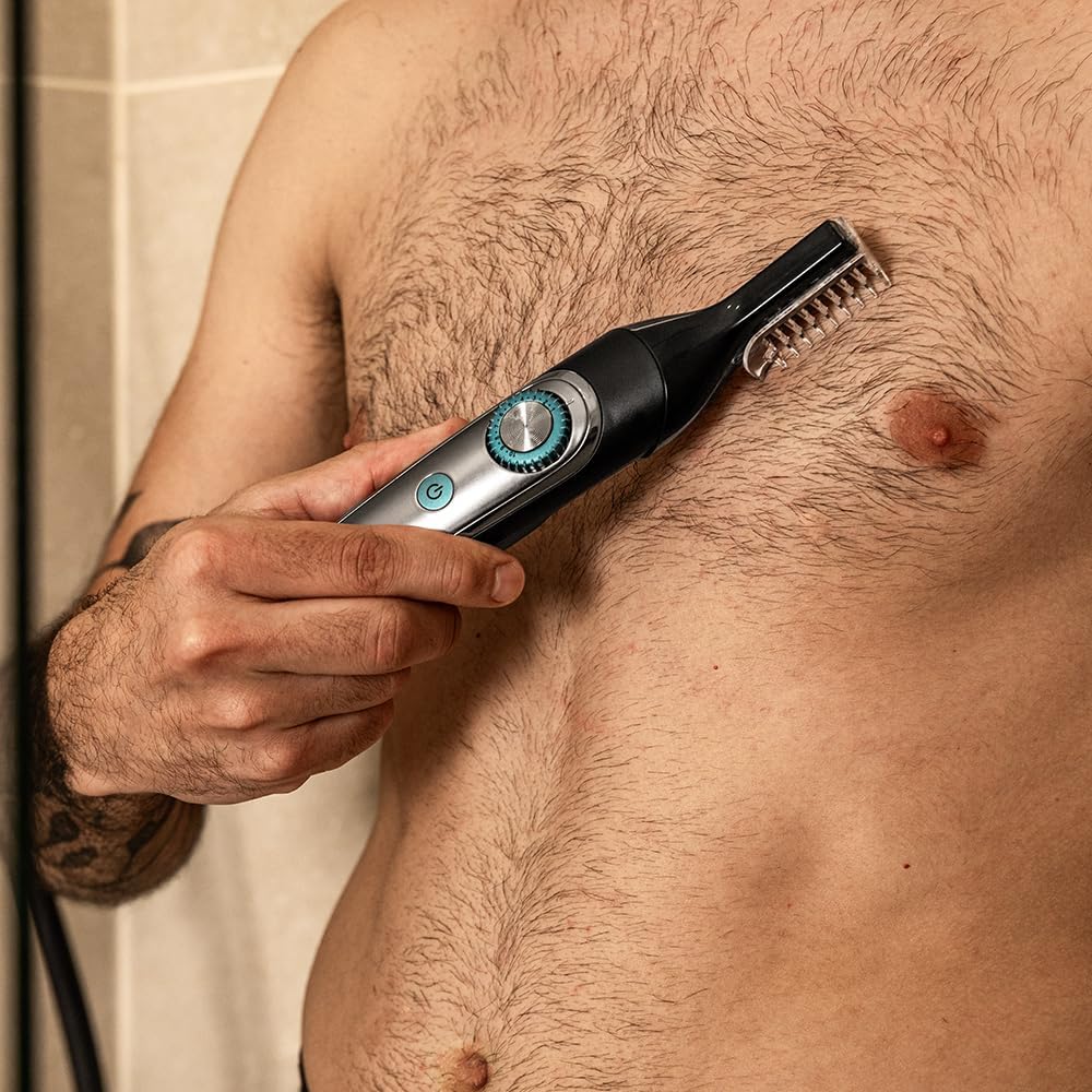 Cecotec - PrecisionCare Multigrooming - tondeuse barbe et cheveux - 6 têtes, 7 peignes, IPX7