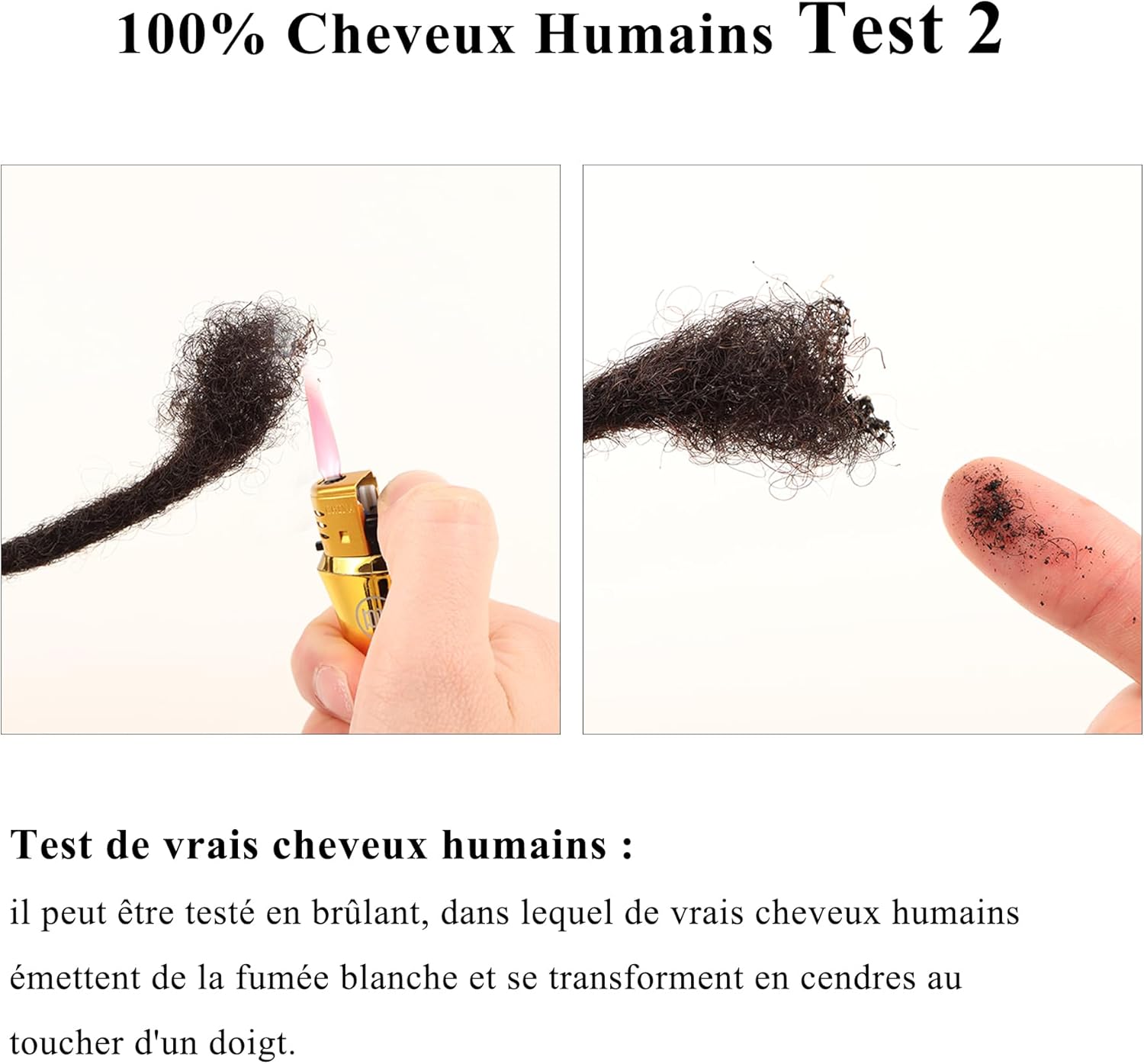 Extension cheveux naturel afro kinky, 18 pouces, 1 oz, noir naturel