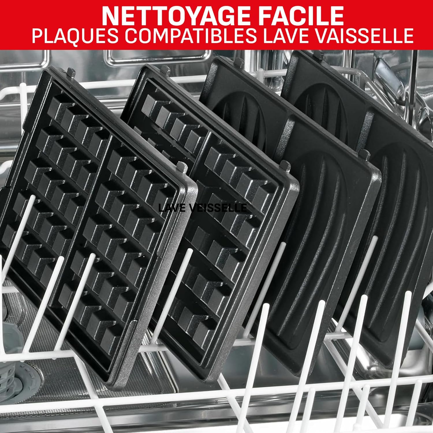 Tefal Snack Collection - 2 plaques, rangement/nettoyage facile, SW853D12