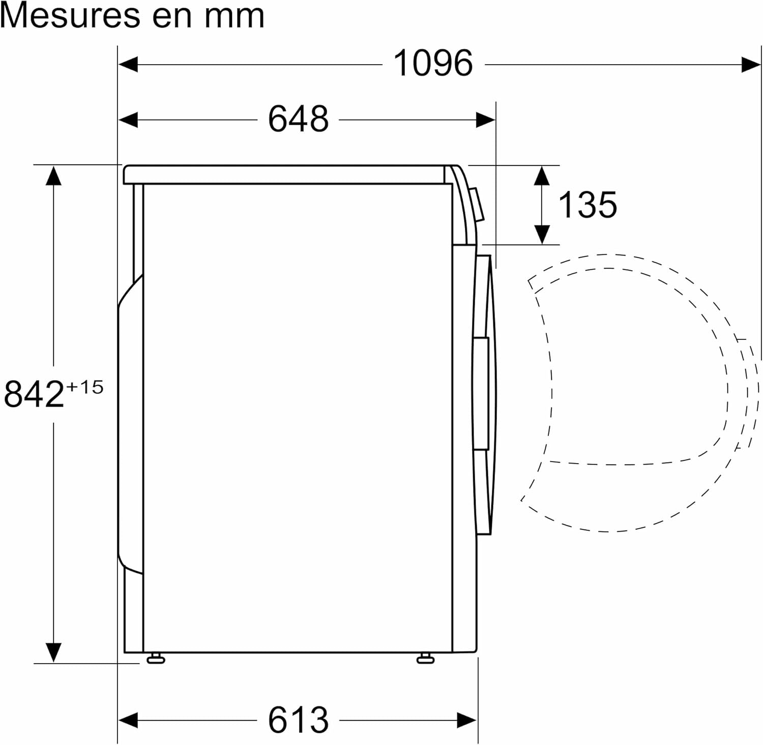 Bosch - Sèche-linge Série 6 - 9 kg, pompe à chaleur, blanc - WQG1420DFR