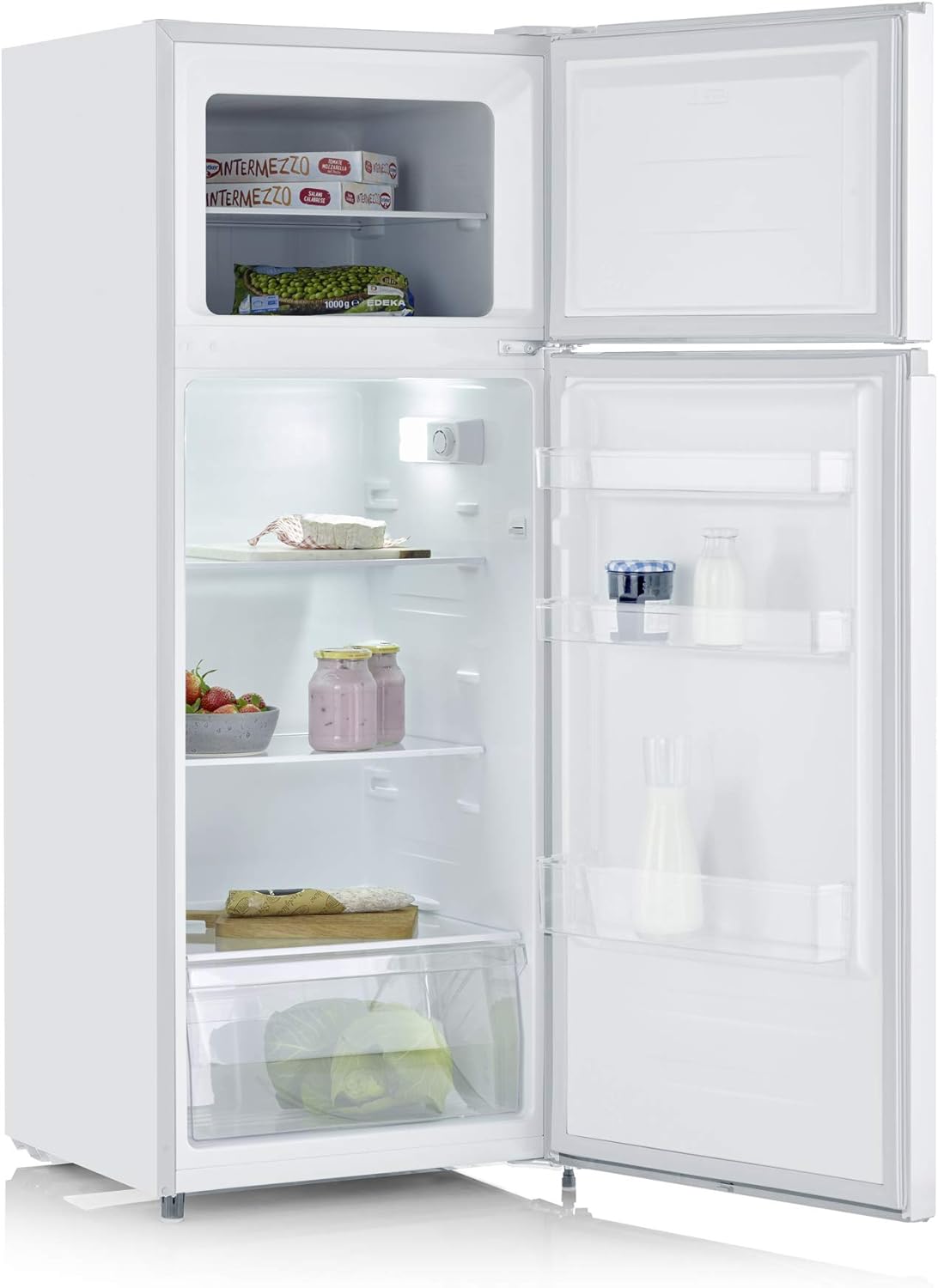 SEVERIN - réfrigérateur congélateur 2 portes, 55 cm, 206L, classe E, Veggibox, DT8760