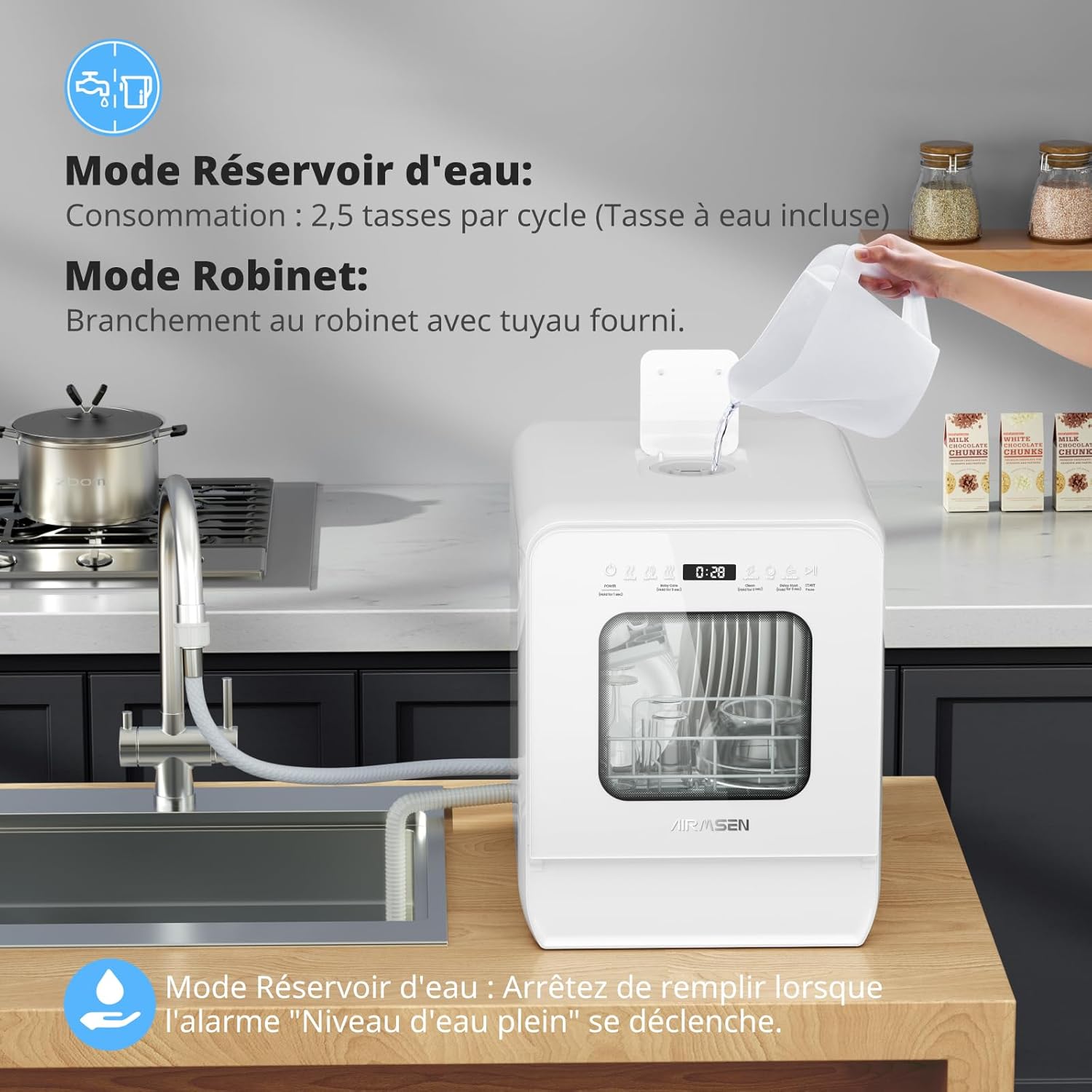 AIRMSEN -  - 4 couverts, , 5L, démarrage différé