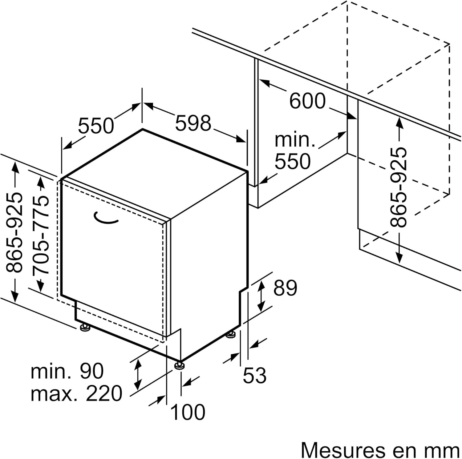 Bosch - Série 6  60 cm XXL encastrable