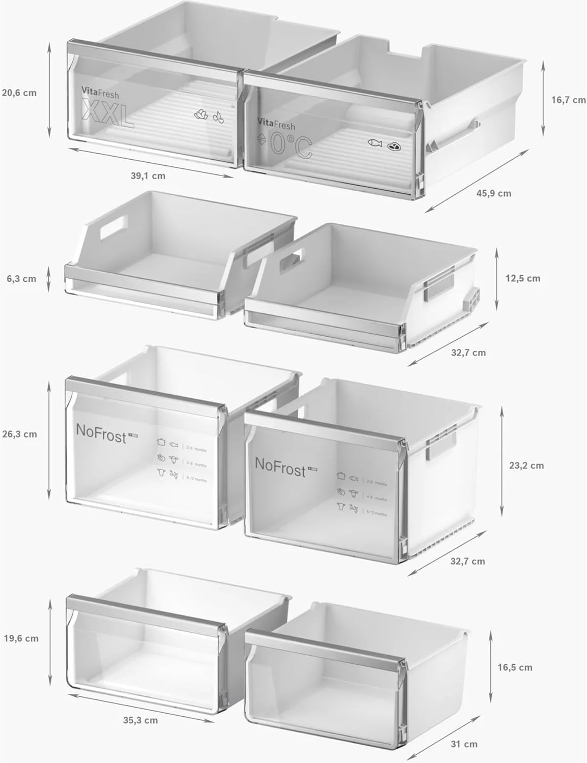 Bosch - série 6 - 183x90,5 cm - réfrigérateur américain inox 574 L - KFD96APEA