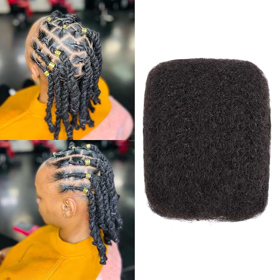 Extension cheveux naturel afro kinky, 8 pouces, noir naturel, 1 OZ/Pack