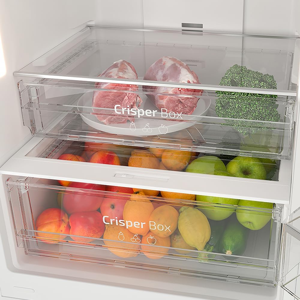 Cecotec - Bolero CoolMarket Combi 356 - 356L - No Frost, Multi Airflow, porte réversible