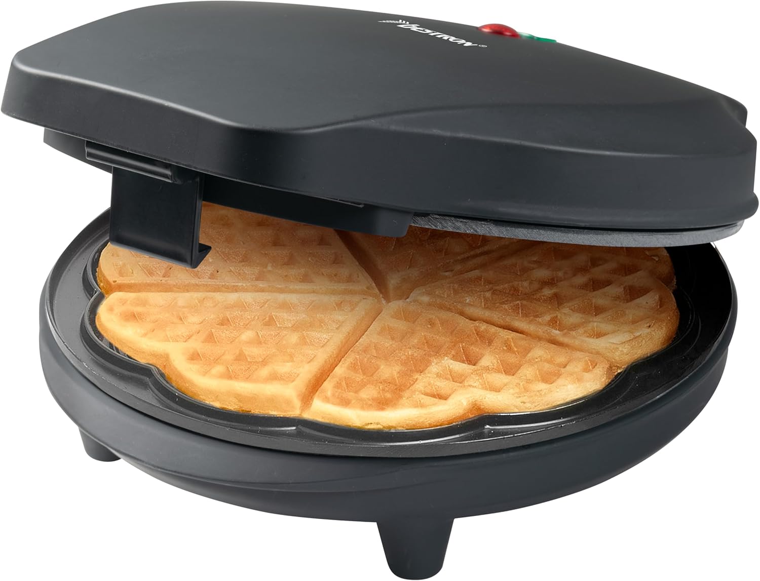 Bestron - Black Label - 700W - gaufrier cœur antiadhésif noir