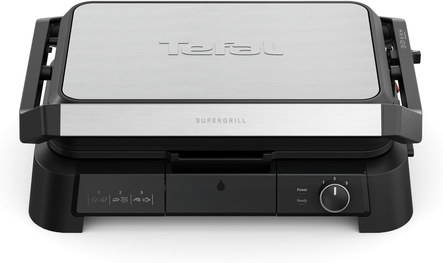 Tefal - SuperGrill 3-en-1 XL - grande surface, 2200W, thermostat ajustable - GC520DE0