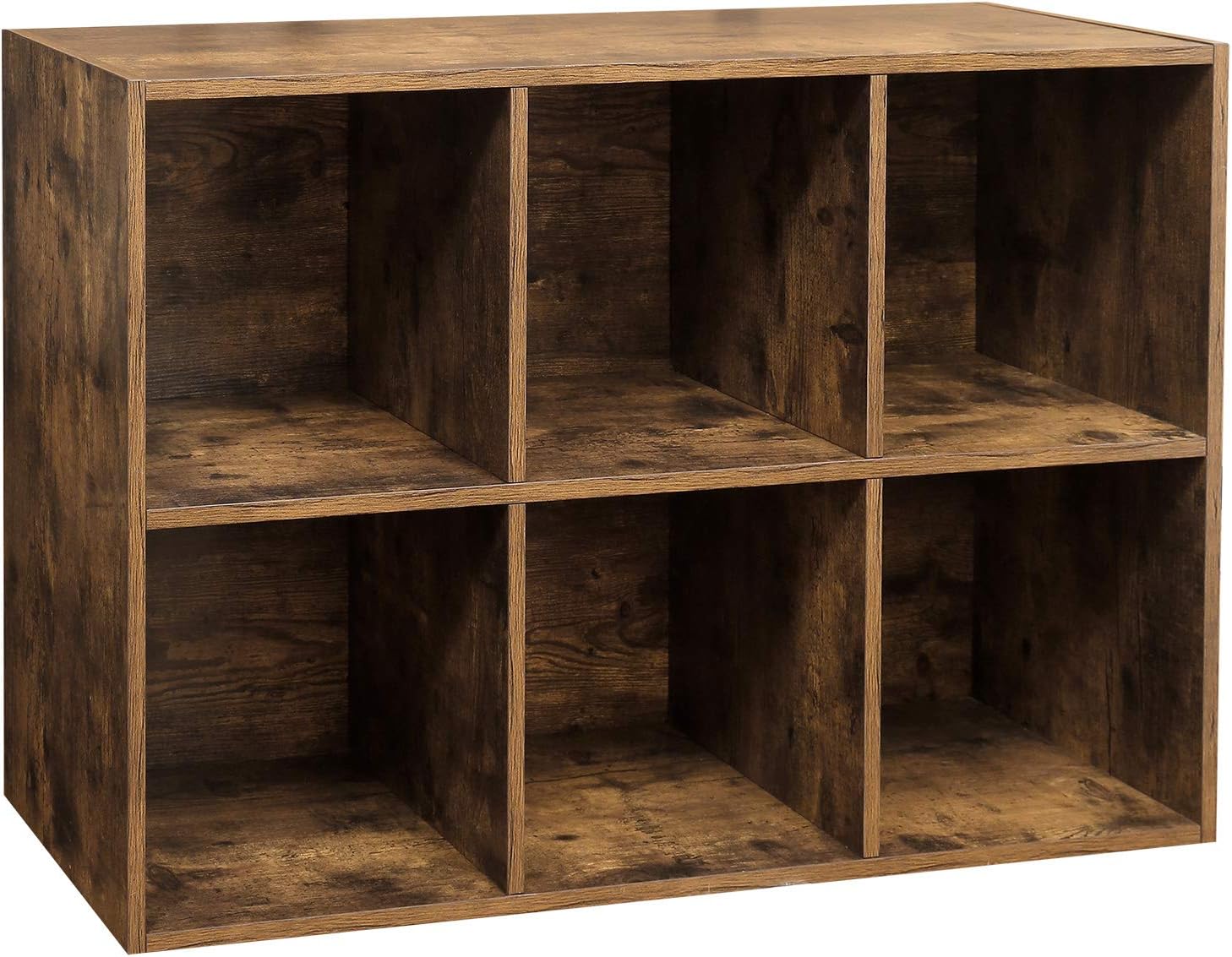 VASAGLE - bibliothèque cubique 6 compartiments, bois, 97x30x97 cm, LBC203BX