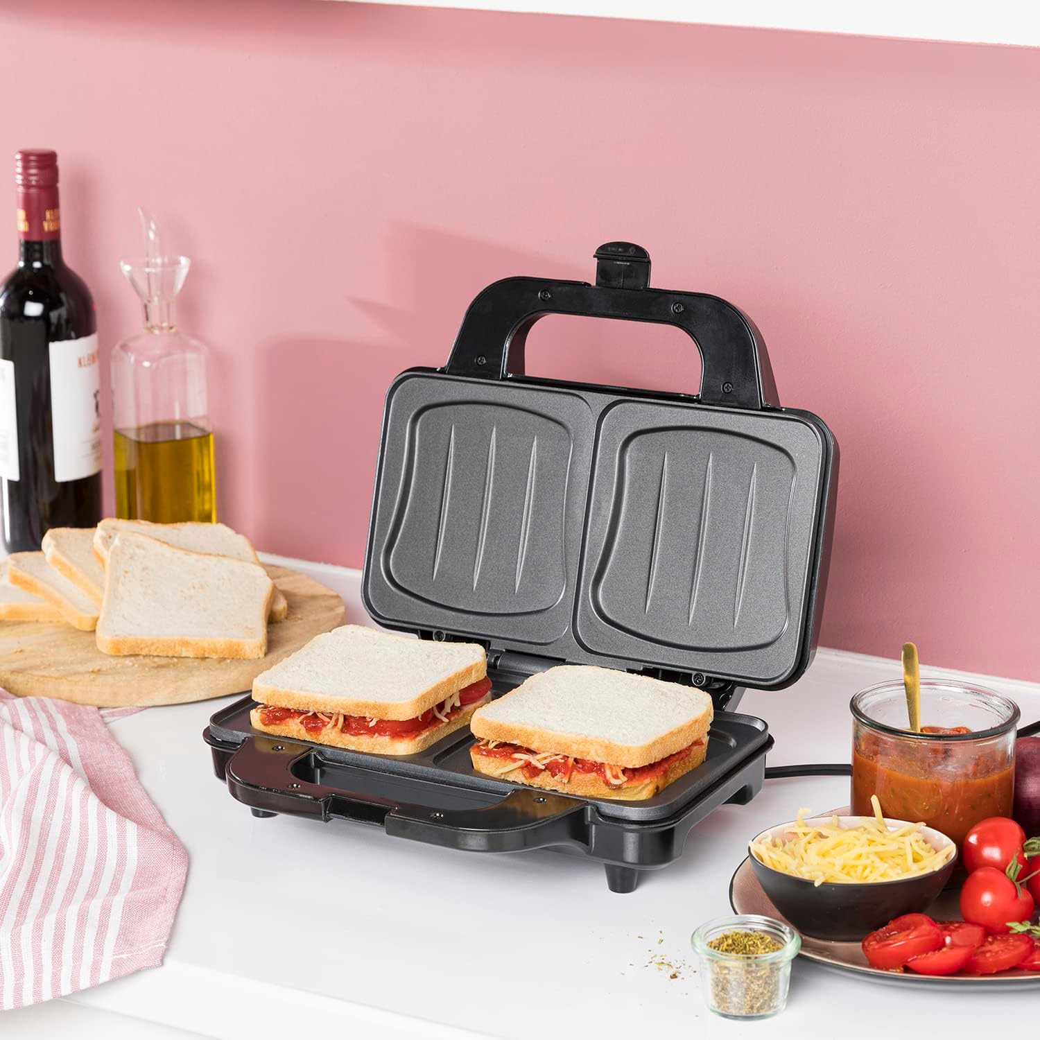 Tristar - Croque-monsieur 2 portions - plaques profondes, 900W - SA-3060