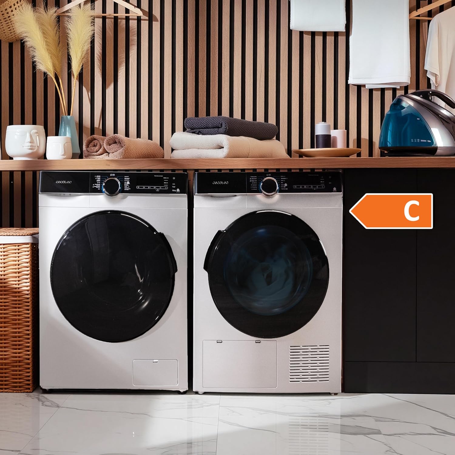 Cecotec - sèche-linge 10kg, pompe à chaleur, A+++, 14 programmes, UV, Bolero Dresscode Dry 10505
