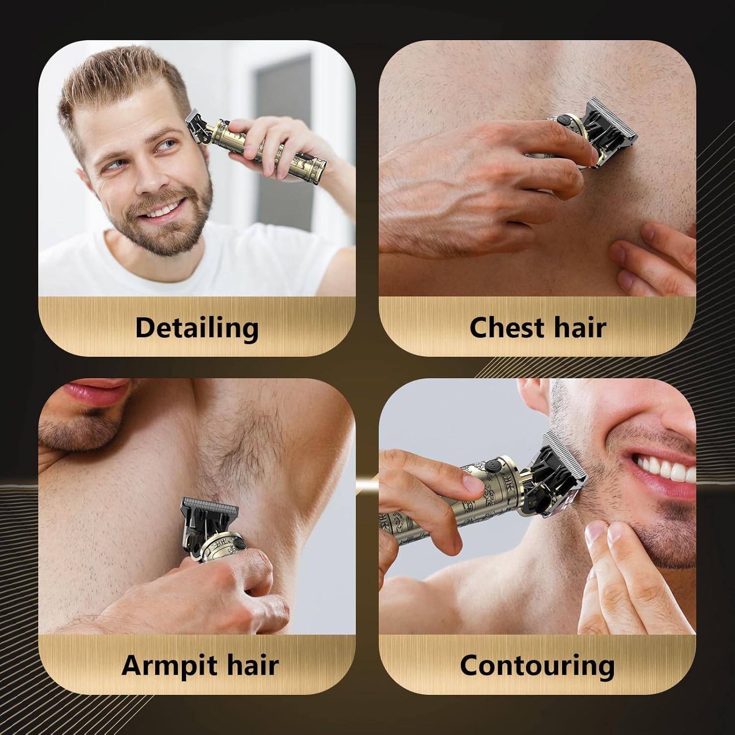 Tondeuse cheveux homme - finition T zéro - LED, coupe précise, rechargeable