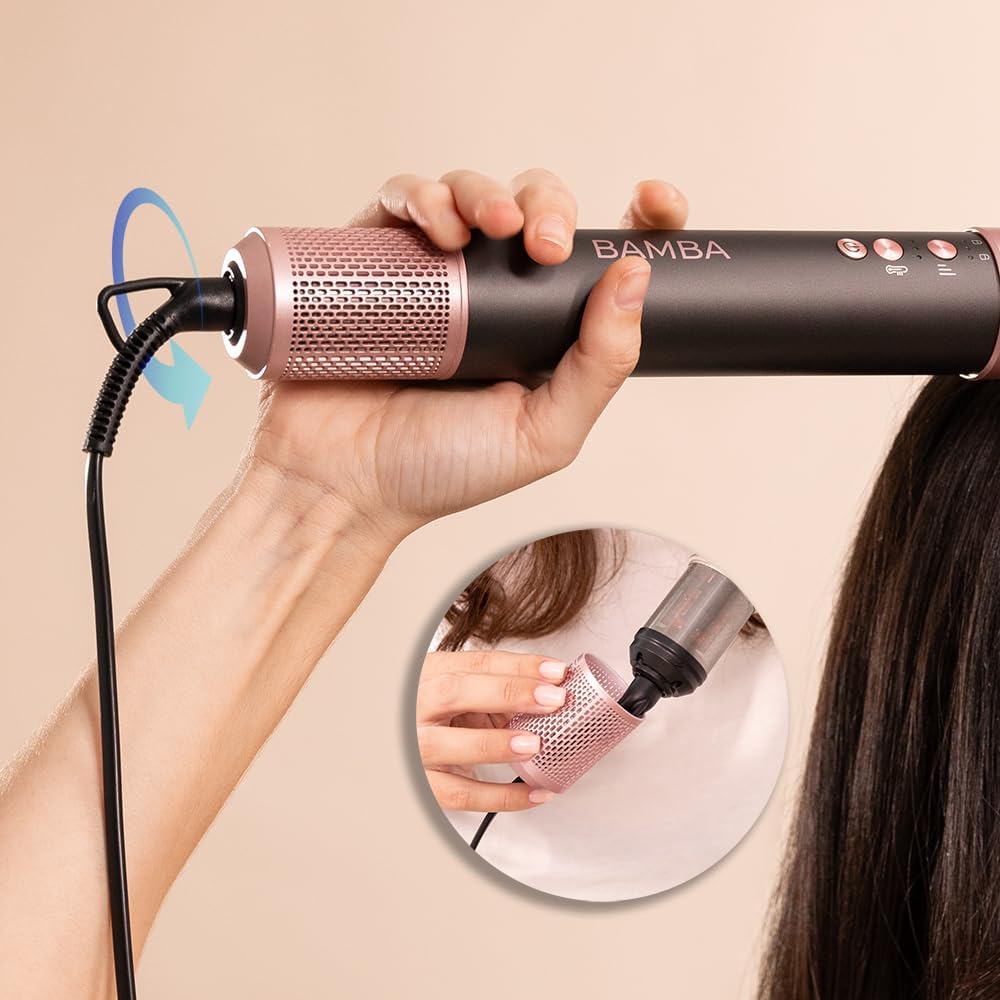 Cecotec - Brosse soufflante AirGlam - 1400W, Coanda, 3 vitesses, contrôle chaleur intelligent