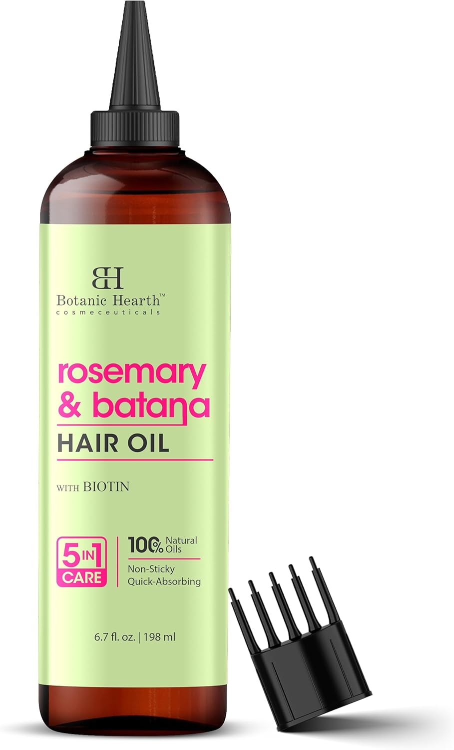 Botanic Hearth - huile capillaire romarin/sureau - 200ml - cheveux forts, sans paraben
