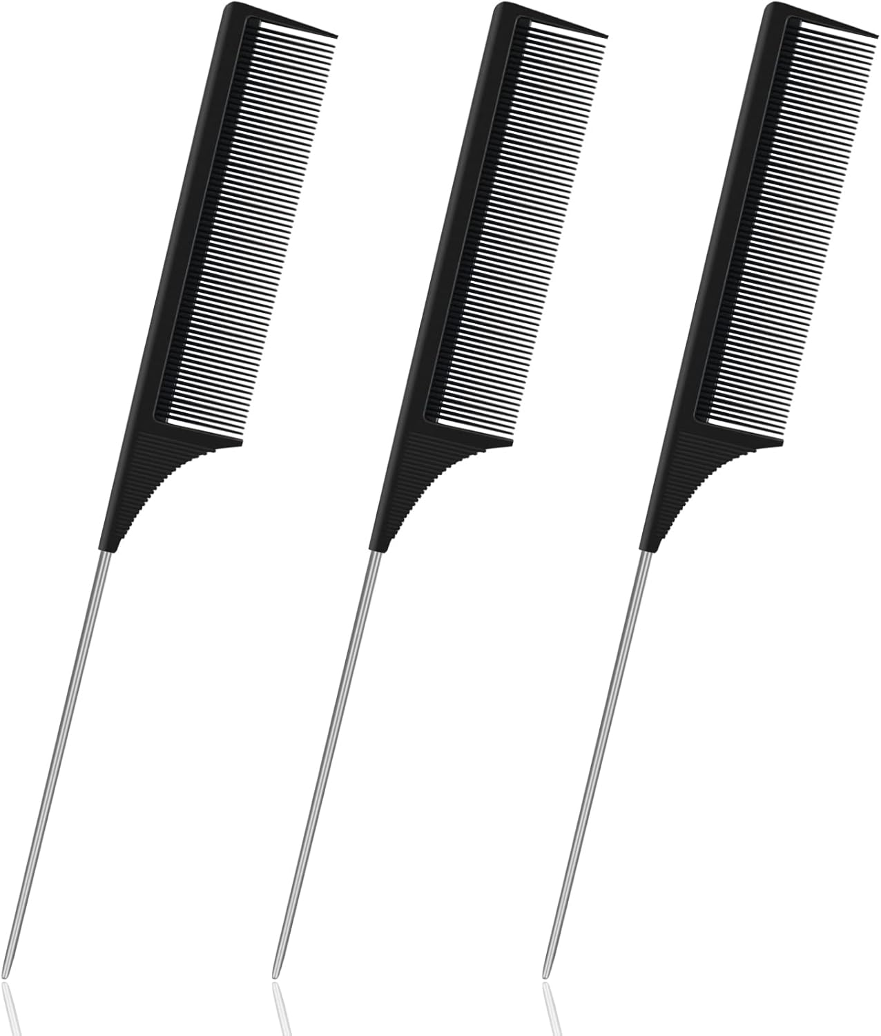 Peigne à queue antistatique - fibre carbone - 22cm - coiffage, séparation, unisexe