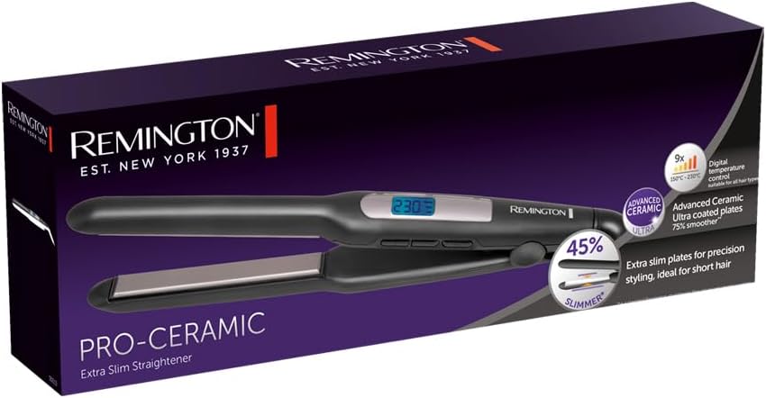 Remington - Pro-Ceramic S5515 - plaques extra-fines, céramique, 150-230°C, 9 réglages