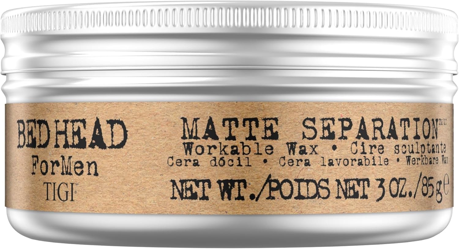 TIGI - Bed Head Matte Separation - 85g - cire coiffante tenue longue, cire d'abeille