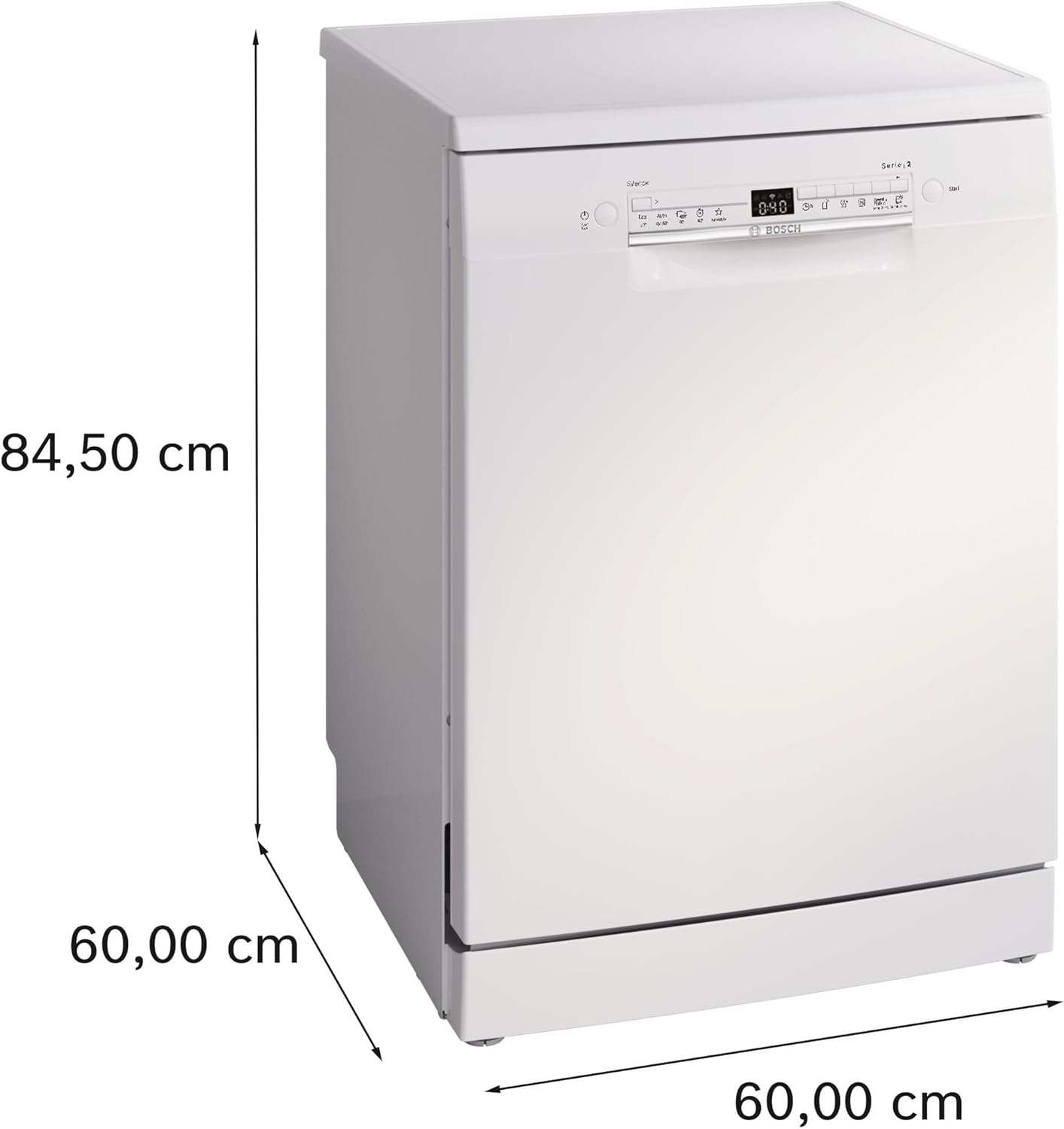 Bosch - Série 2 - 60 cm - Lave-vaisselle pose libre blanc - SMS2HTW02E